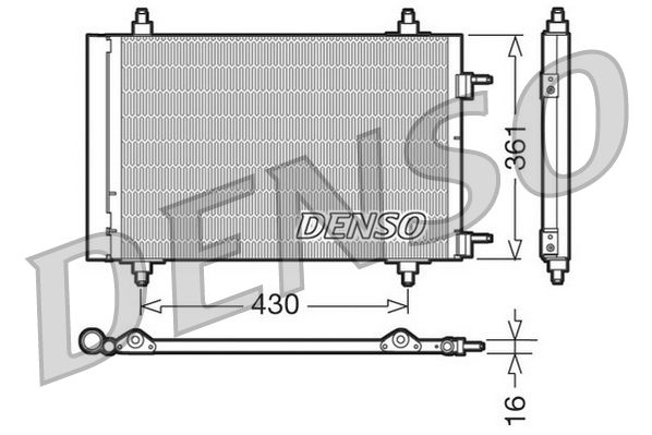Радіатор кондиціонера DENSO DCN07019 - zapix