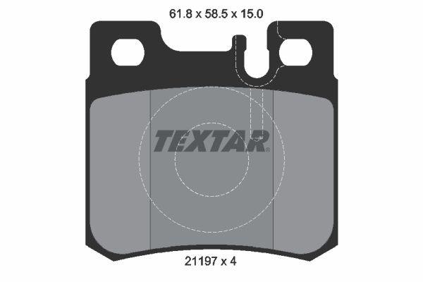 Гальмівні колодки дискові TEXTAR 2119701 - zapix