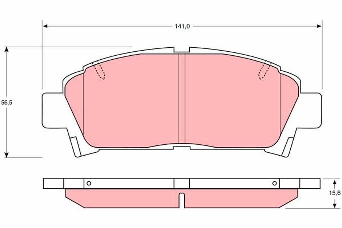 Гальмівні колодки дискові TRW GDB1145 - zapix