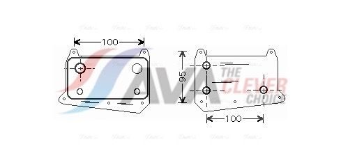 Оливний радіатор двигуна AVA QUALITY COOLING MS3376 - zapix