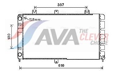 Радіатор охолодження двигуна AVA QUALITY COOLING LA2022 - zapix