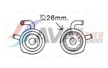 Оливний радіатор двигуна AVA QUALITY COOLING RT3611 - zapix