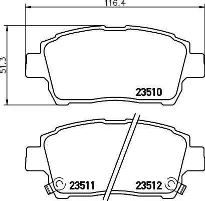Гальмівні колодки дискові NISSHINBO NP1005 - zapix