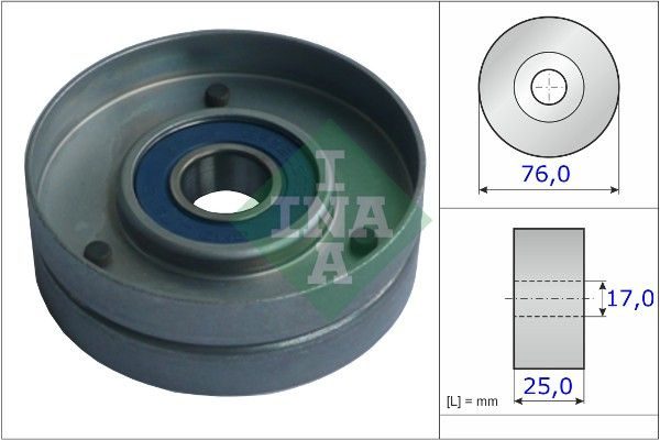Ролик натяжний ременя приводного SCHAEFFLER INA 531075130 - zapix