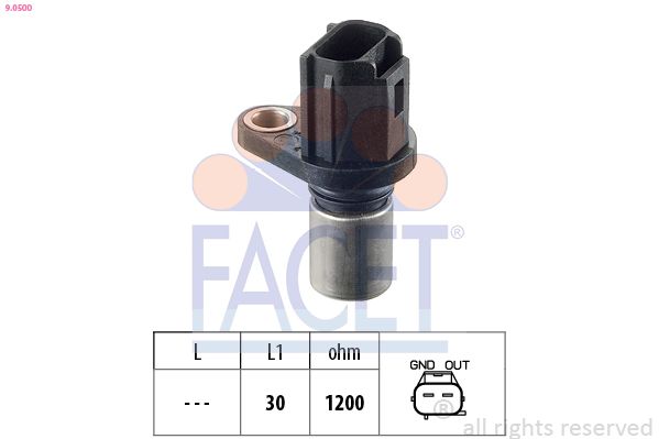 Датчик положення колінчастого валу FACET 90500 - zapix