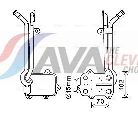 Оливний радіатор двигуна AVA QUALITY COOLING VN3389 - zapix