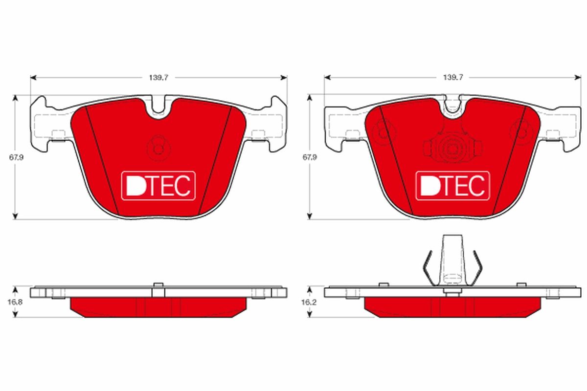 Гальмівні колодки дискові TRW GDB1892DTE - zapix