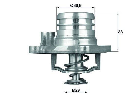 Термостат MAHLE TI1392 - zapix
