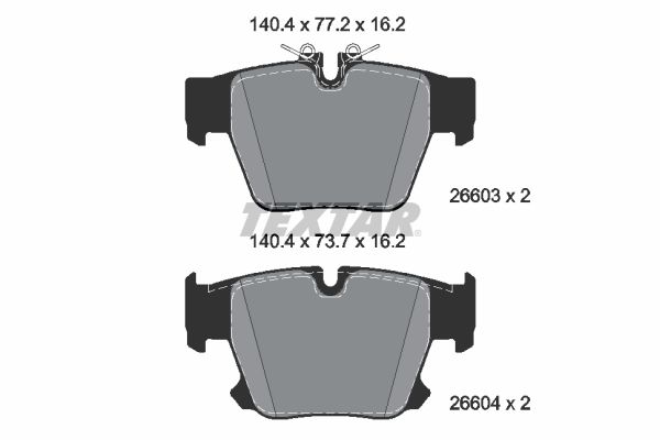 Гальмівні колодки дискові TEXTAR 2660301 - zapix