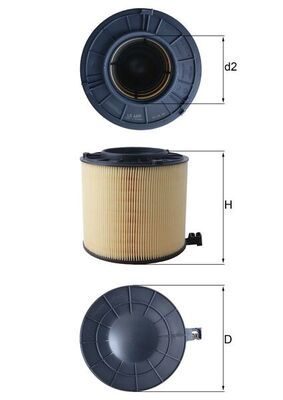 Повітряний фільтр MAHLE LX4406 - zapix