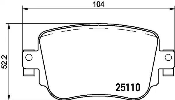 Гальмівні колодки дискові HELLA PAGID 8DB355021291 - zapix