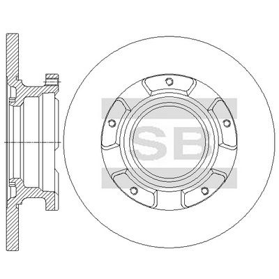 Гальмівний диск HI-Q SD5354 - zapix