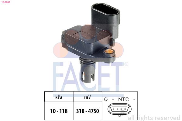 Датчик тиску наддува FACET 103087 - zapix