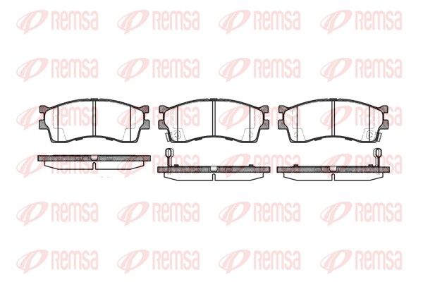 Гальмівні колодки дискові REMSA 041532 - zapix