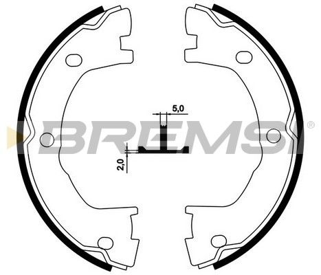 Гальмівні колодки ручника (барабанні) BREMSI GF0183 - zapix