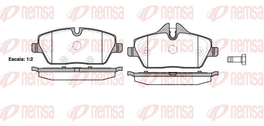 Гальмівні колодки дискові REMSA 113110 - zapix