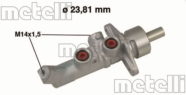 Головний гальмівний циліндр METELLI 050648 - zapix