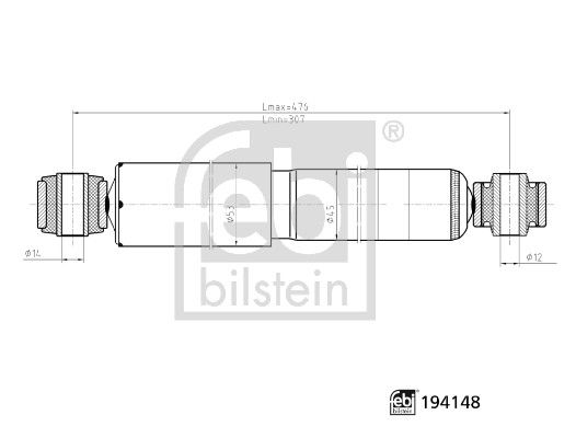 Амортизатор FEBI BILSTEIN 194148 - zapix