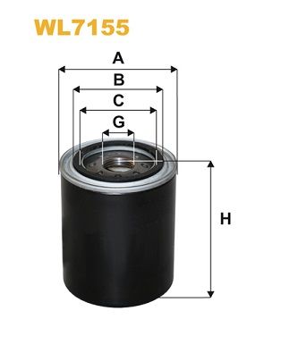 Оливний фільтр WIX FILTERS WL7155