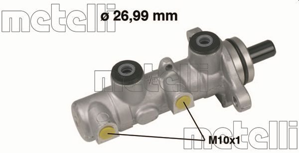 Головний гальмівний циліндр METELLI 050588 - zapix