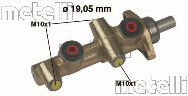 Головний гальмівний циліндр METELLI 050138 - zapix