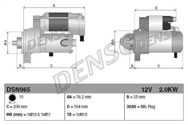 Стартер DENSO DSN965 - zapix