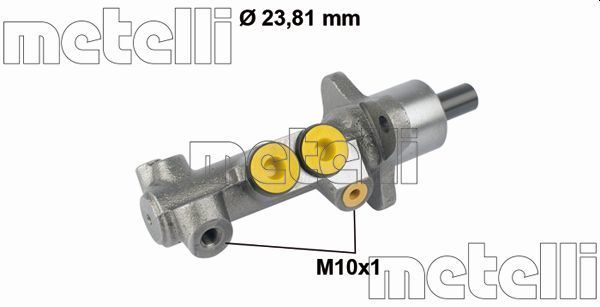 Головний гальмівний циліндр METELLI 050599 - zapix