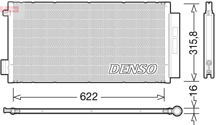 Радіатор кондиціонера DENSO DCN09044 - zapix