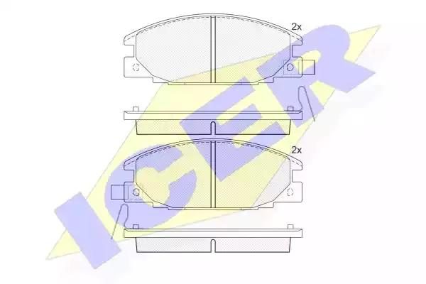 Гальмівні колодки дискові ICER 140853 - zapix