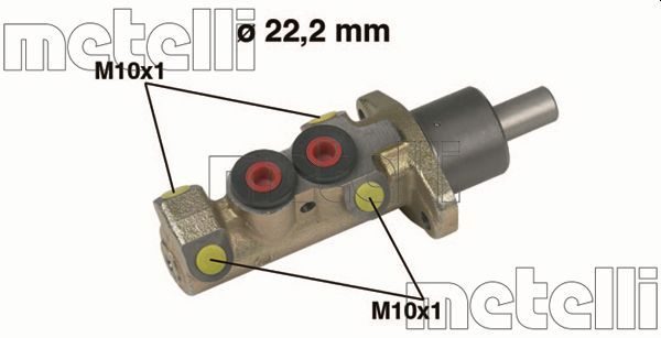 Головний гальмівний циліндр METELLI 050228 - zapix