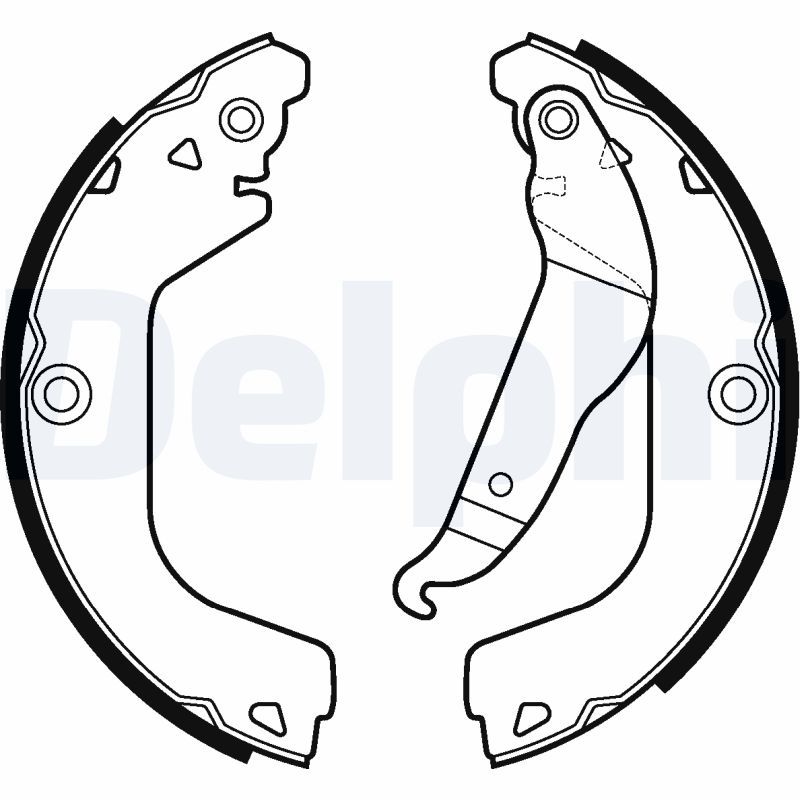 Гальмівні колодки ручника (барабанні) DELPHI LS2123 - zapix