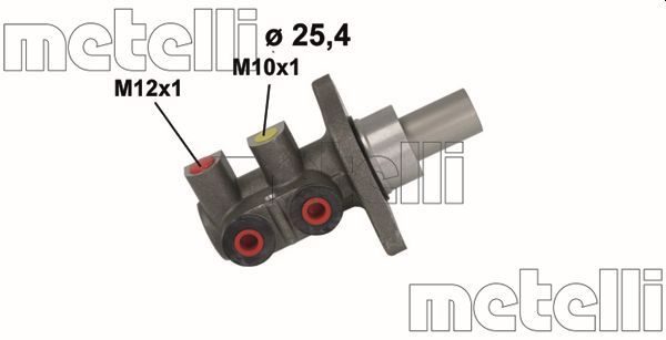 Головний гальмівний циліндр METELLI 051129 - zapix