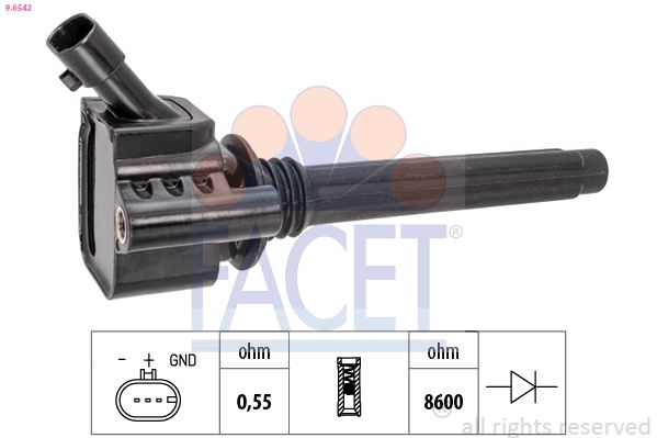 Котушка запалювання FACET 96542 - zapix