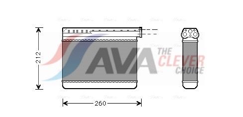 Радіатор пічки AVA QUALITY COOLING BW6166 - zapix