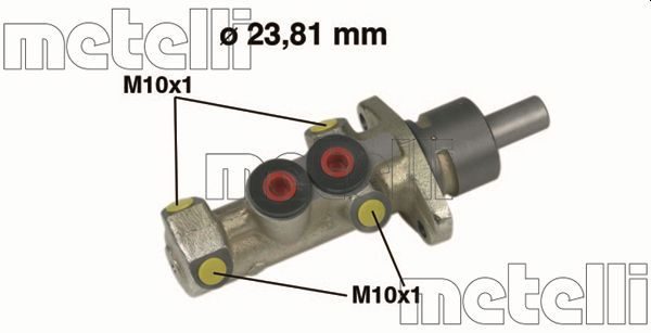 Головний гальмівний циліндр METELLI 050299 - zapix