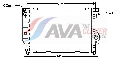 Радіатор охолодження двигуна AVA QUALITY COOLING BW2164 - zapix