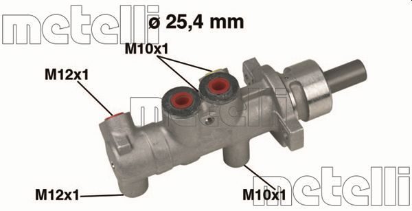 Головний гальмівний циліндр METELLI 050415 - zapix