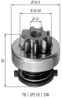 Бендикс стартера MAGNETI MARELLI 940113020282 - zapix