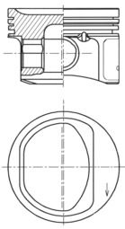 Поршень KOLBENSCHMIDT 41754600 - zapix
