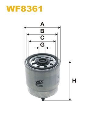 Паливний фільтр WIX FILTERS WF8361
