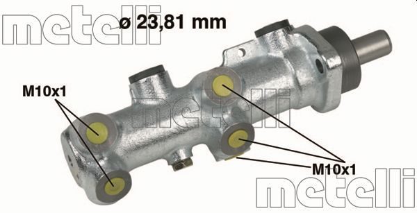 Головний гальмівний циліндр METELLI 050240 - zapix
