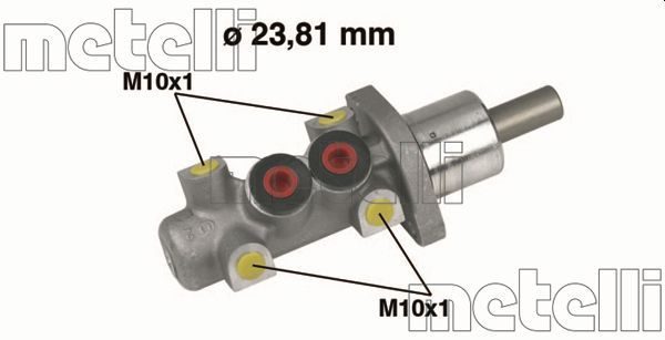 Головний гальмівний циліндр METELLI 050247 - zapix