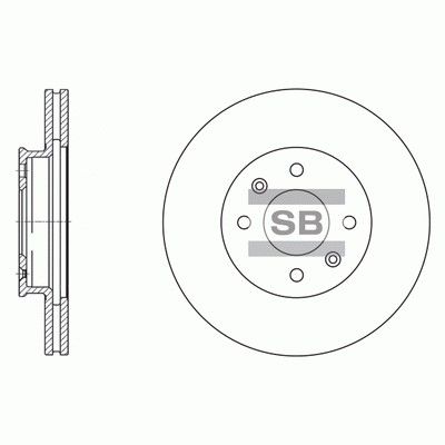 Гальмівний диск HI-Q SD1156 - zapix