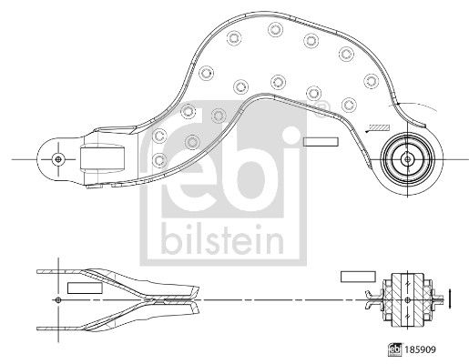 Важіль підвіски FEBI BILSTEIN 185909 - zapix
