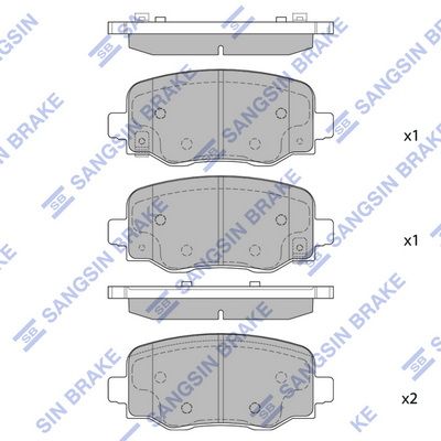 Тормозные колодки дисковые HI-Q SP1917