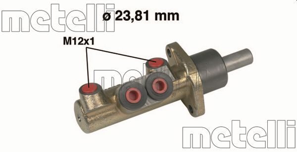 Головний гальмівний циліндр METELLI 050311 - zapix