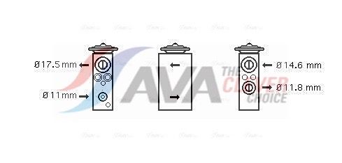 Клапан ТРВ (терморегулюючий клапан) AVA QUALITY COOLING DN1258 - zapix