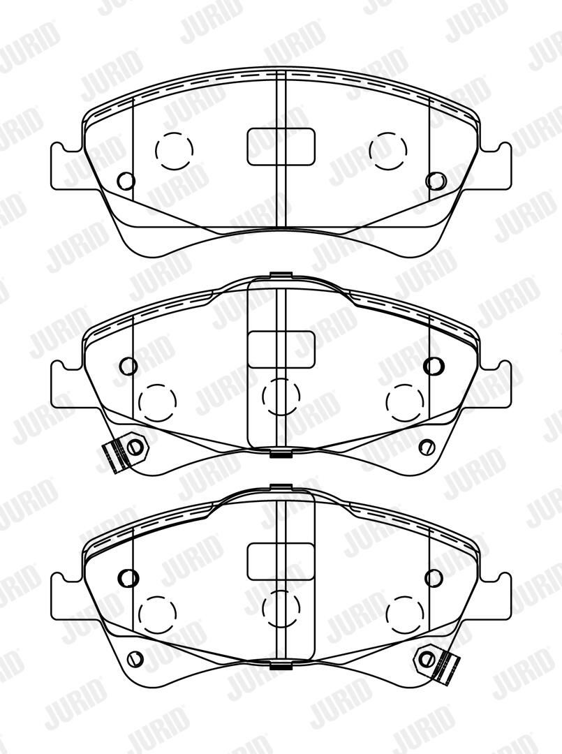 Гальмівні колодки дискові JURID 572600J - zapix