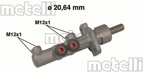 Головний гальмівний циліндр METELLI 050493 - zapix