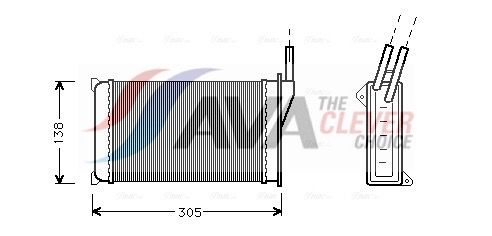 Радіатор пічки AVA QUALITY COOLING FD6093 - zapix